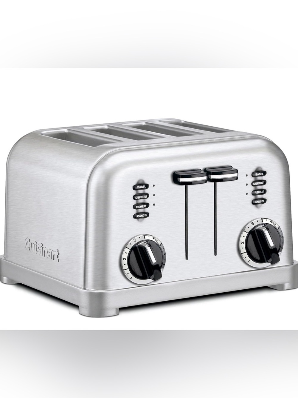 CUISINART Brushed Stainless 4-Slice Toaster, 6-browning Levels, Brushed Silver